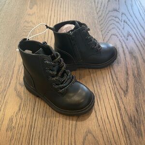 Brand New Black Boots Toddler Girl sz 5
